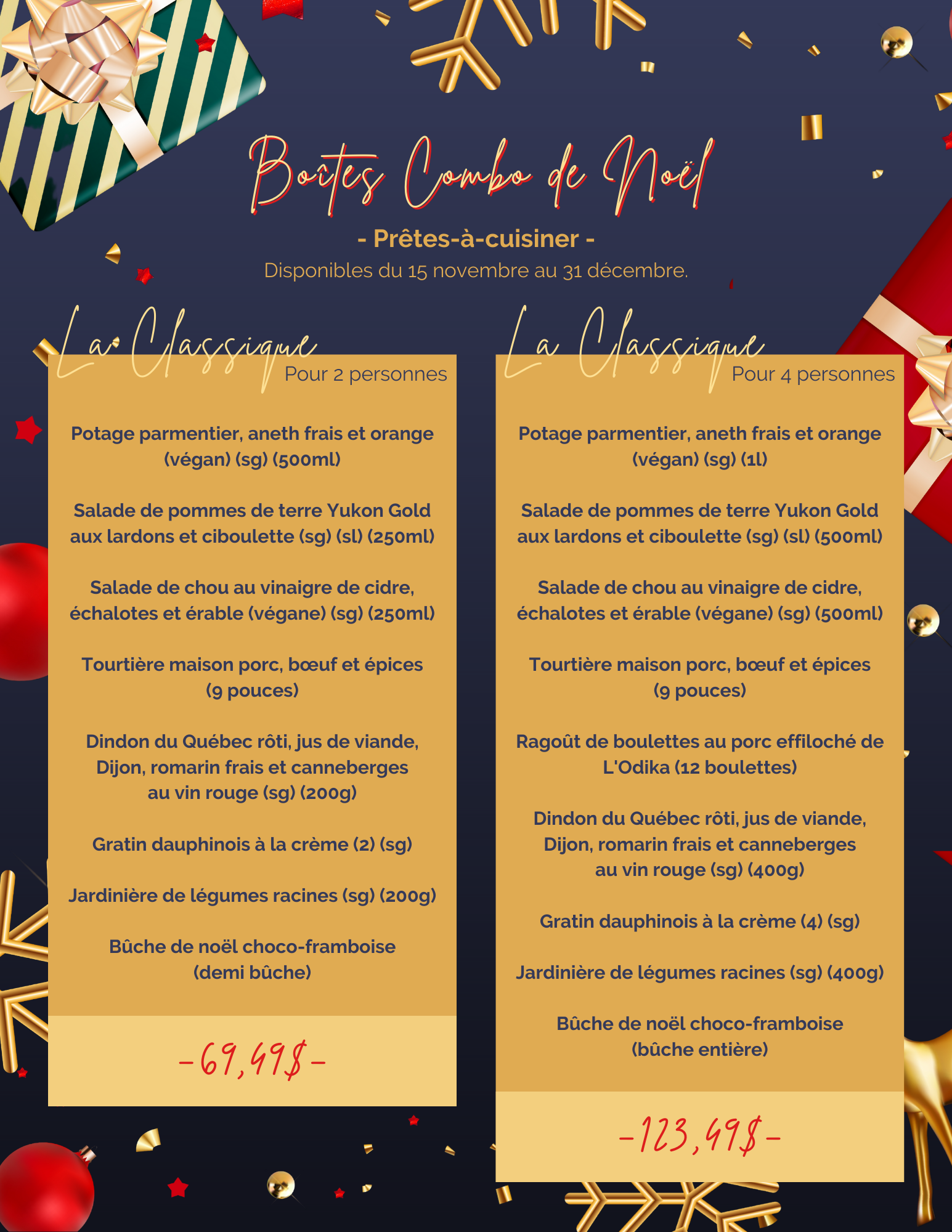 Boîtes combo de Noël L'Odika page 1